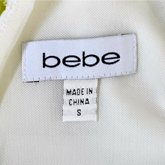 BEBE Peyton Colorblock Mini Bodycon Tier Cocktail Dress S - Picture 8 of 11